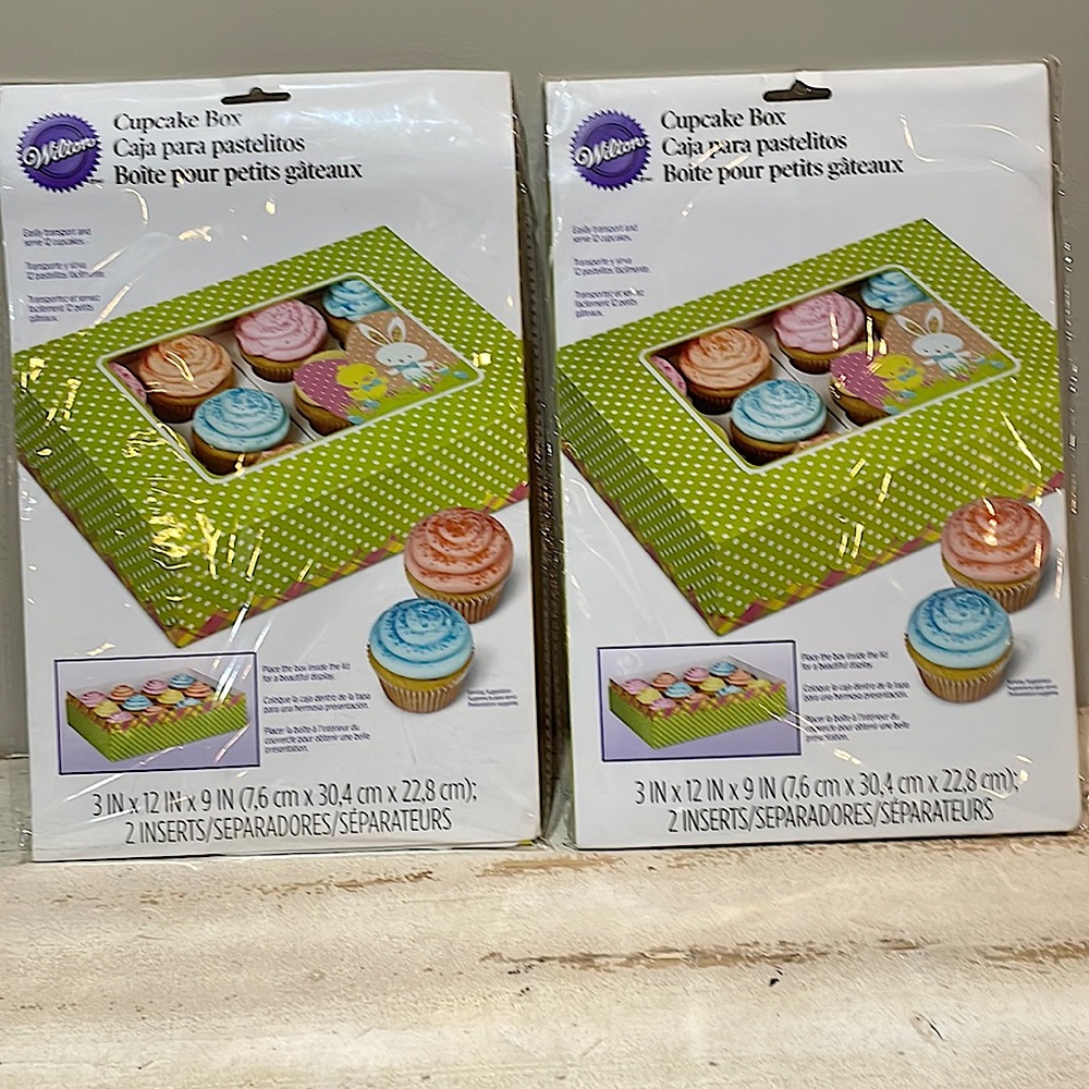 2 - WILTON EASTER HOP & TWEET CUPCAKE BOX